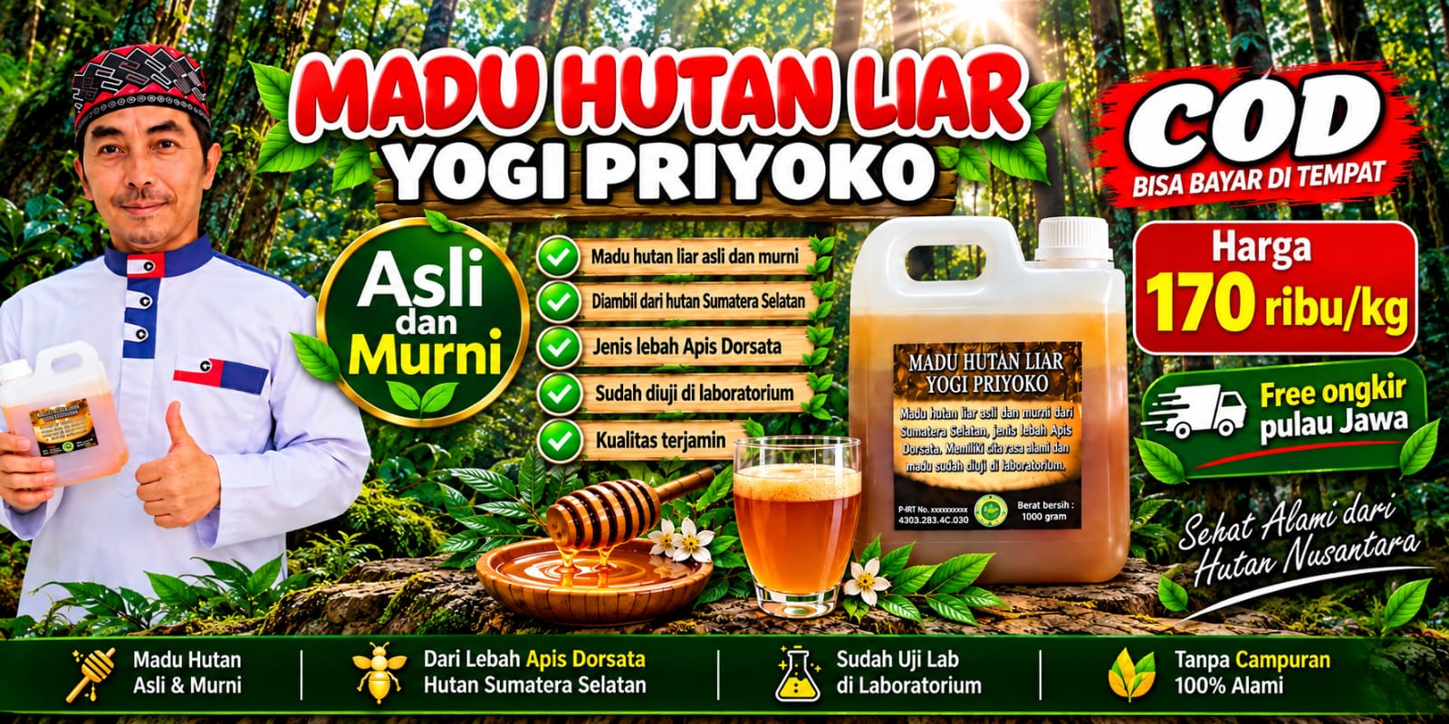 Madu Hutan Liar Yogi Priyoko